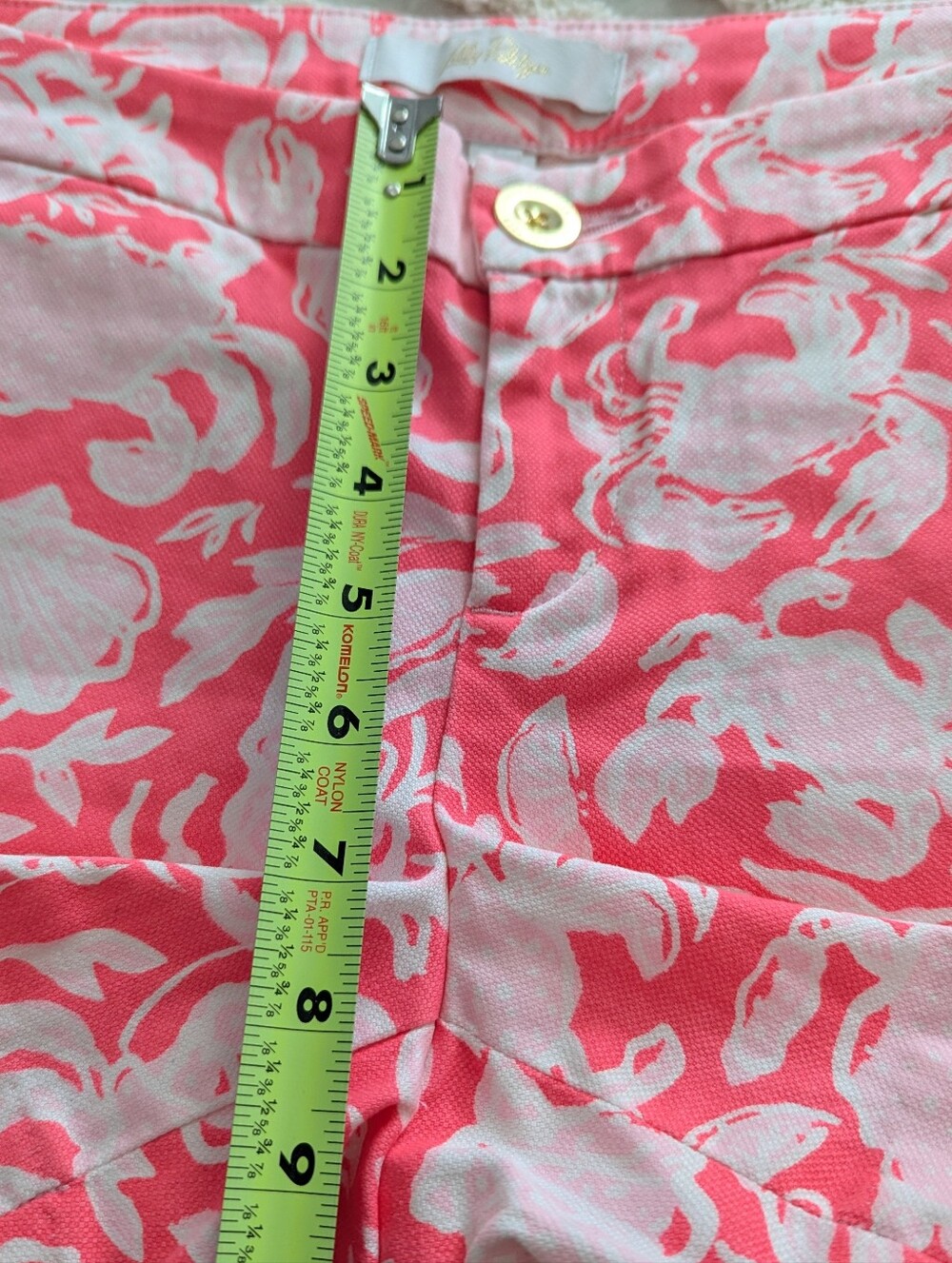 Lilly Pulitzer Scalloped Buttercup Shorts Sunbaked Crab Collab Size 0 - Picture 7 of 10